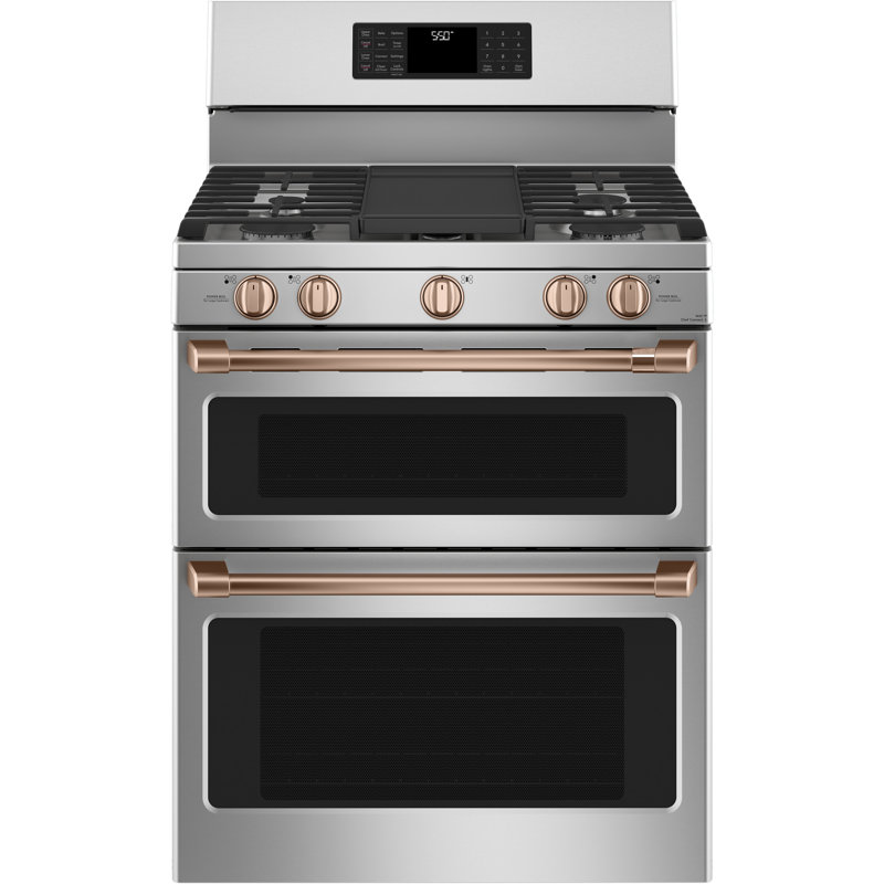 Freestanding Gas Range Handle Kit, Brushed Copper