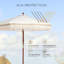 Parasol Hershell 81,9 avec contrepoids inclus-1681966084
