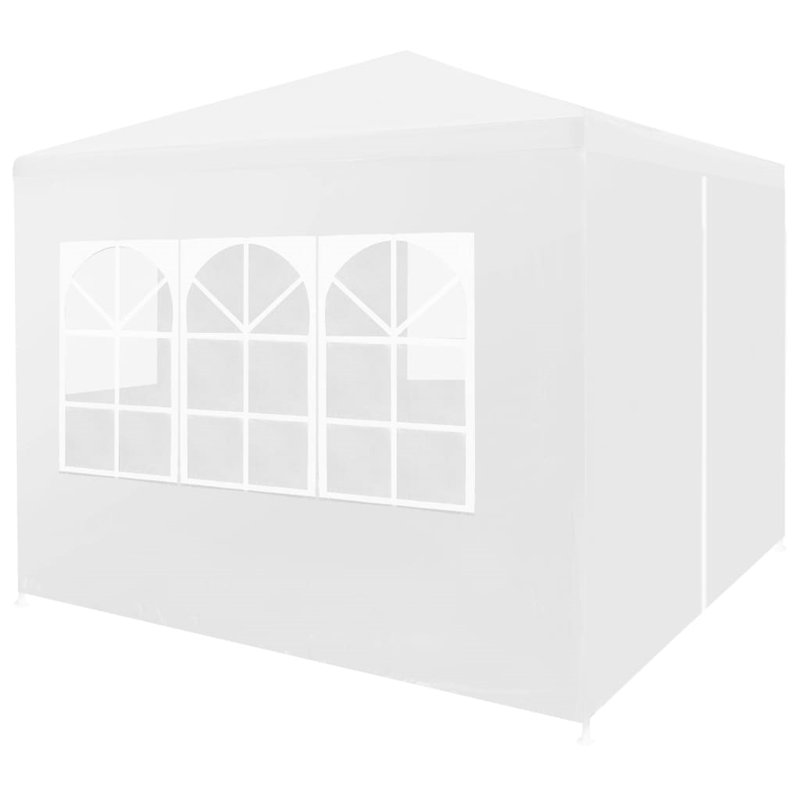 vidaXL Party Tent 9'10"x9'10" White, White, 9.8' x 9.8'