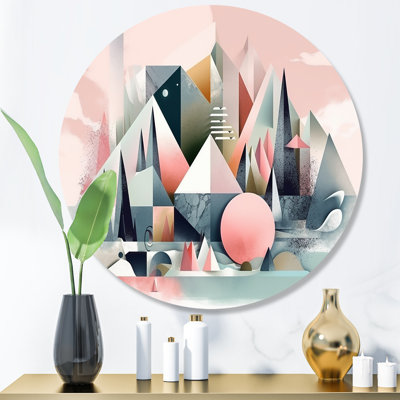 Pink Minimalism Transient Grace IV - Minimalism Metal Wall Décor