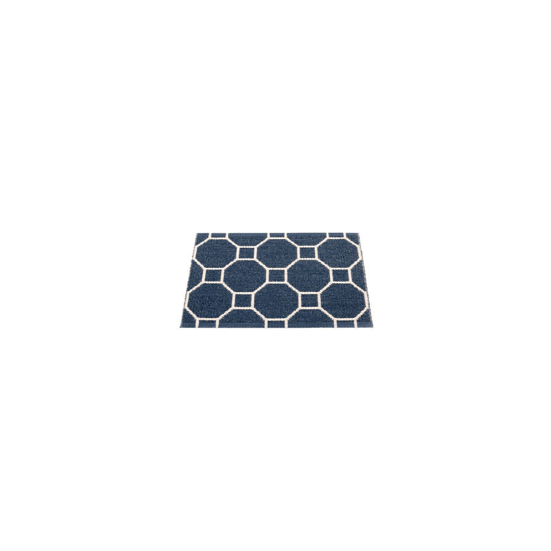 Tapis Rakel bleu foncé 2,25 x 1,75 pi, Rectangle 1 pi 8 po x 2 pi 4 po