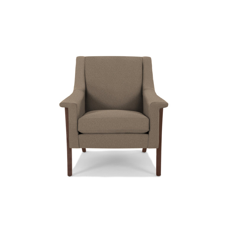 Fauteuil Arlo, Noyers, Polyester champignon