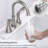 4 Inch Bathroom Sink Faucet In Brushed Nickel, 360 Degree Swivel, Water Efficient Aerator, Long Lasting Nickel Faucet, Rotation Spout, Two Metal Handles, Fingerprint & Spot-125172571