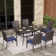 Alyah 7 Piece Dining Set with Cushions