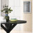 Cross-Buck Base Dining Table In Black-2115569284-2131415738