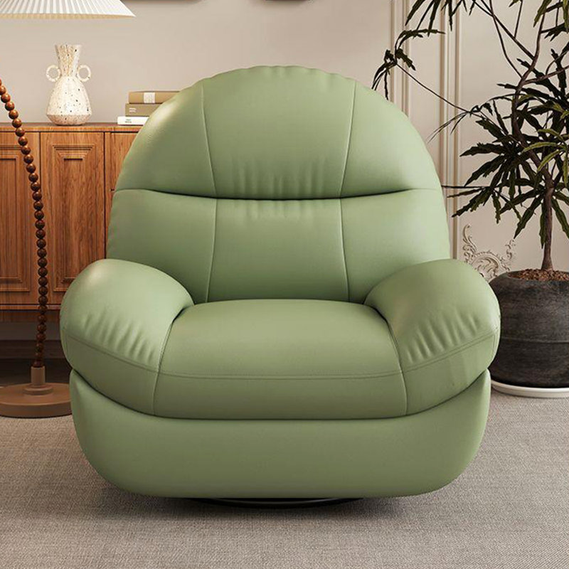 Fauteuil inclinable multifonctionnel en similicuir, Vert