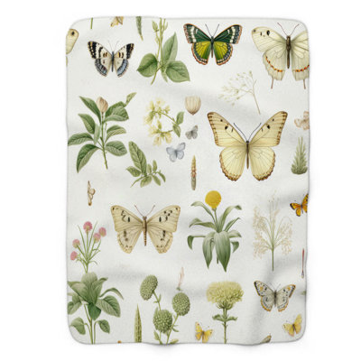 Fluttering Florals - 1 Piece Blanket