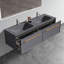 Meuble-lavabo double 59,05 po avec comptoir