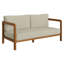 Ensemble de mobilier de jardin Kona 5 pièces en teck couleur sable-345847629