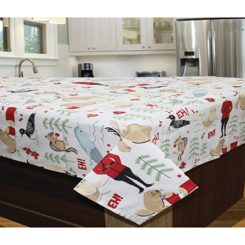 Cotton Table Cloth (60" Round) (Canadiana)