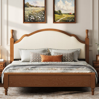Bed With Upholstered Headboard