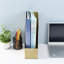Mandrona Gold Metal Desk Holder Magazine Rack