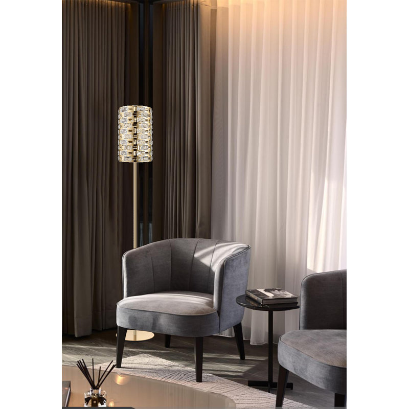 Chung 160cm Traditional Floor Lamp, Gold