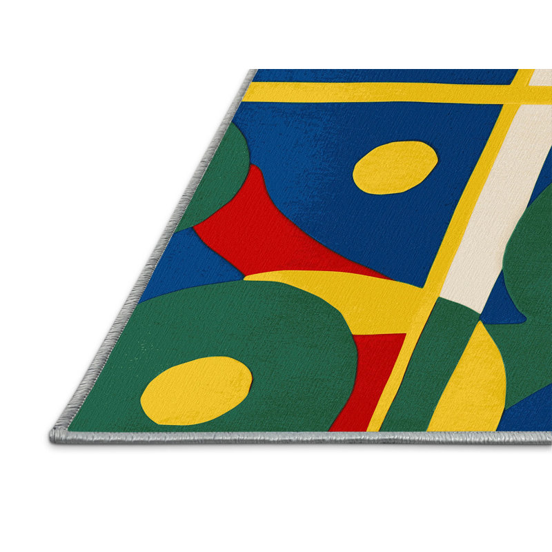Jovial Whirl Rug, Square 4'