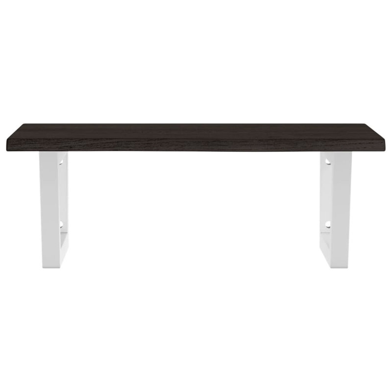 Aritica 60cm Solid Wood Bathroom Vanity Top, Black/White