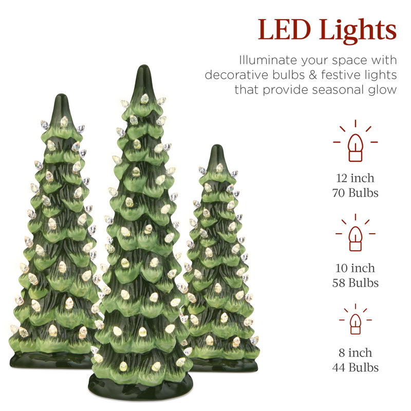 1' Lighted Artificial Christmas Tree, Multicolored