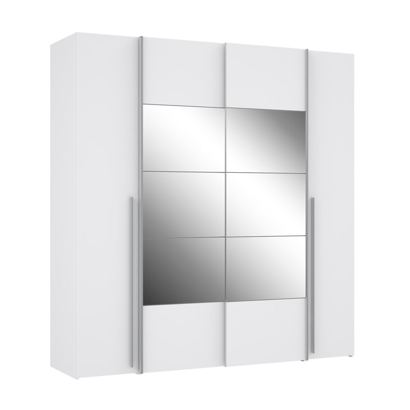 Koran No Wardrobe, White, 210.5cm H x 200.1cm W x 61.2cm D