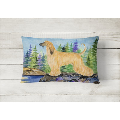 Afghan Hound Indoor/Outdoor Throw Pillow