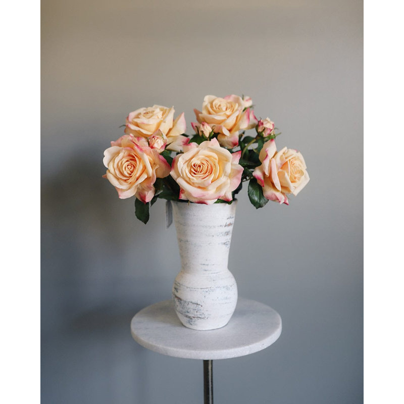 Real Touch Prestige Soft Yellow Rose 22", Yellow