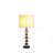 19.75" In Jules Solid Prism Crystal Cubes Orb Table Lamp
