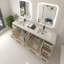 Ensemble de meuble-lavabo double autoportant 84 po Vivian-116298635