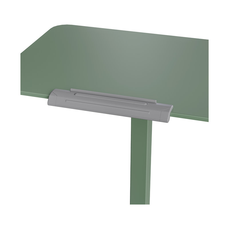 airLIFT 25.6" Pneumatic Height Adjustable Tilting Desktop Mobile Desk, Sage Green