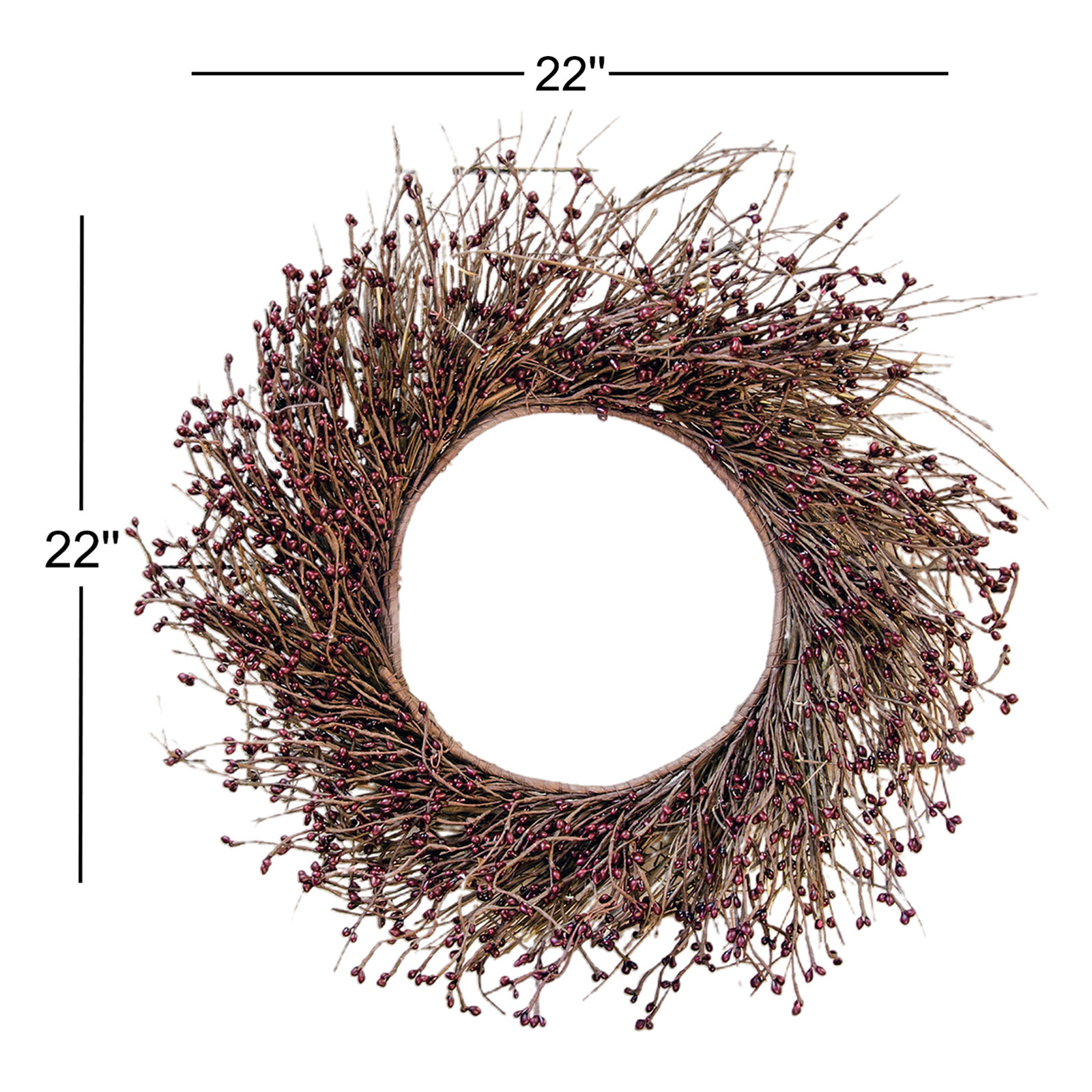 22" Twig Wreath