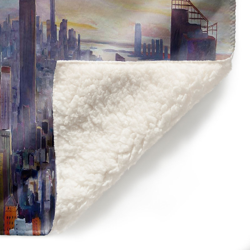  Couverture NYC Chrysler Empire, 68 po x 80 po