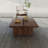 Nut-brown Solid Wood Rectangular Coffee Table-1945085440
