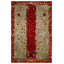 Tapis floral en coton et polyester à imprimé numérique Kaia Collection-1784160133