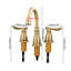 Double Handle Bathroom Sink Faucet with Drainer-154656674