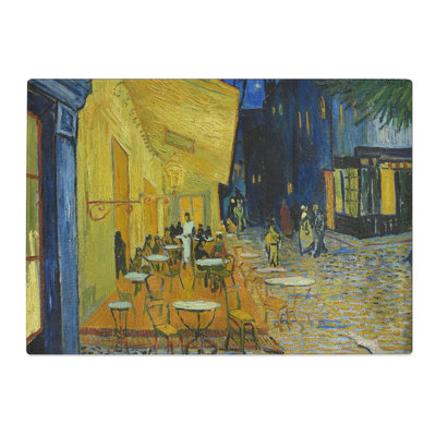 Cafe Terrace at Night by Vincent Van Gogh Chopping Board