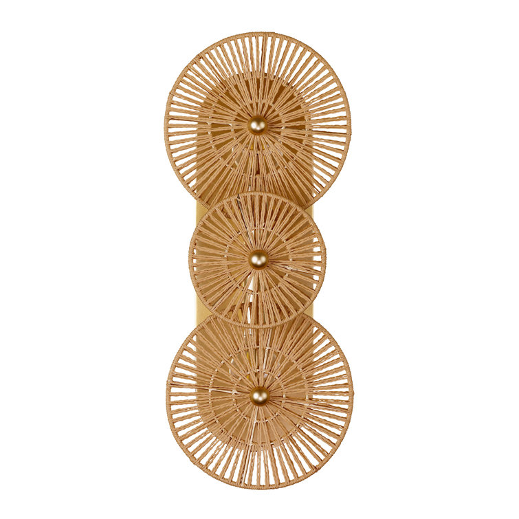 Abbott 2-Light Wall Sconce in Distressed Gold by Breegan Jane