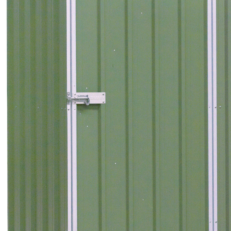 Ashok 5 ft. W x 3 ft. D Galvanised Steel Pent Tool Shed