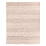 Jaipur Living Klarna LEO04 Handmade Stripes Beige and Cream Area Rug (8'x10')