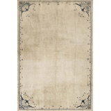 Antique 1930s Hand Knotted Pile Ivory Beige Cream White Chinese Art Deco Rug