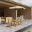 HIPS Material Outdoor Bistro Set Foldable Small Table And Chair Set With 2 Chairs And Rectangular Table
