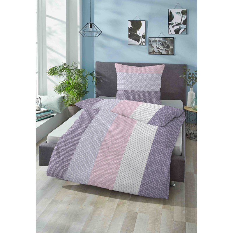 Microfiber 2 Piece Duvet Cover Set, 155 x 220 cm - 1 Pillowcase (80 x 80 cm)