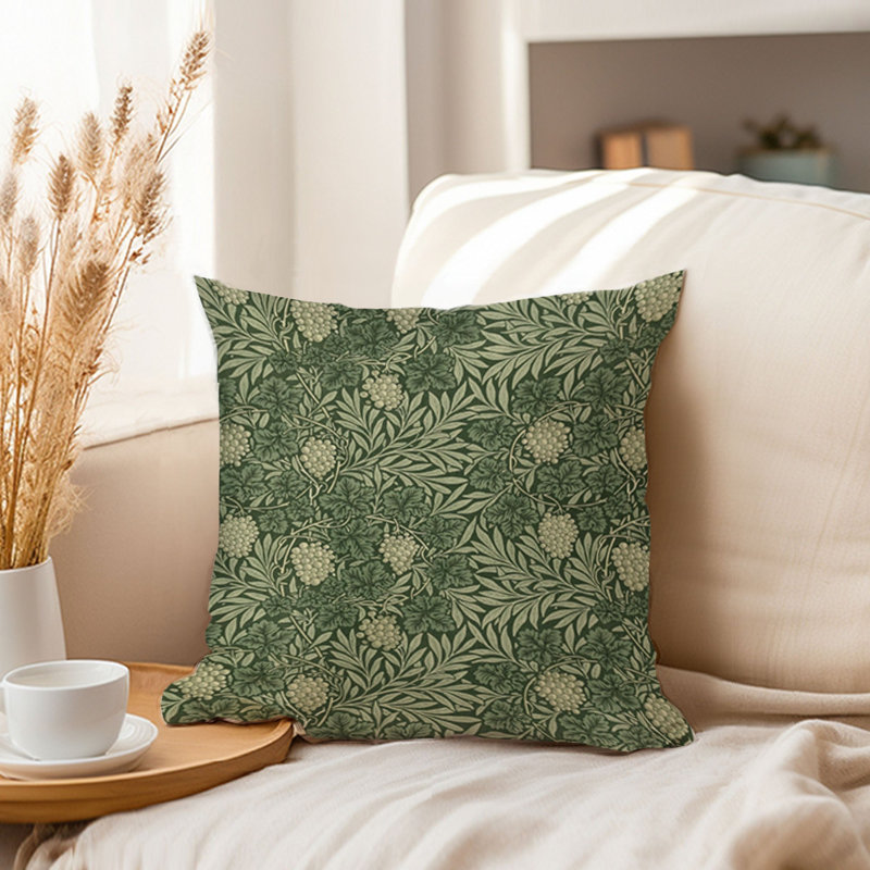Botanical William Morris Botanical Pattern VI Botanicals Cottagecore Classic, 16" x 16"