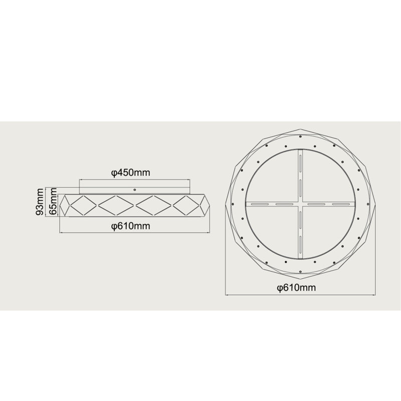 LED Flush Mount, White