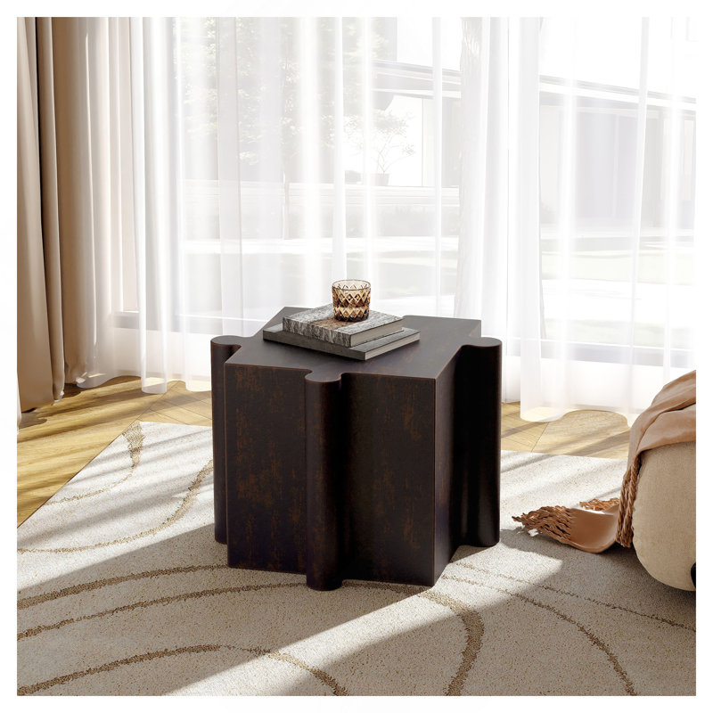 Table d'appoint casse-tête, table modulaire à bords convexes MGO, Cuivre