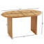 Table de salle à manger extensible moderne avec rallonges amovibles-1419745436