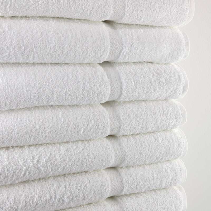 Crown Touch Plush Bath Towel, White