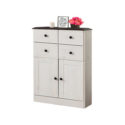 Vernita Solid Wood Freestanding Bathroom Cabinet