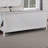 Contemporary Style 1pc Bed Set Sleigh Design Headboard White Finish Bedroom Furniture-797310707
