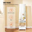 Armoire à bijoux à miroir, miroir sur pied avec rangement, organisateur de miroir à bijoux verrouillable avec miroir pleine longueur, doublure en velours, éclairage intérieur à DEL, tiroir, armoire à bijoux autoportante, blanc-1538783435
