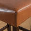 Ensemble de 2 tabourets de bar à hauteur de comptoir en cuir sans dossier 26,75 po-667822623
