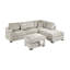 Canapé modulaire réversible en velours côtelé Camel-1793963875