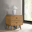 Table de chevet 2 tiroirs Light Ash