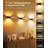 FULEN 4 Pack Motion Sensor Wall Lamp with Remote Control 3 Colours Wireless Wall Light LED Indoor Up and Down Wall Sconce 5000mAh Rechargeable Battery Powered Wall Lamps Brightness Adjustable-1843239841